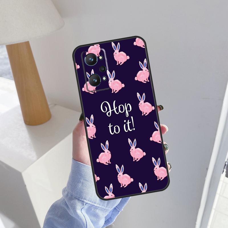 Cartoon Rabbit Bunny For Realme 10 Pro Plus C55 C35 C33 C31 C30 C21Y GT Neo 5 OnePlus 11 Nord 3 2T CE 2 Lite Case