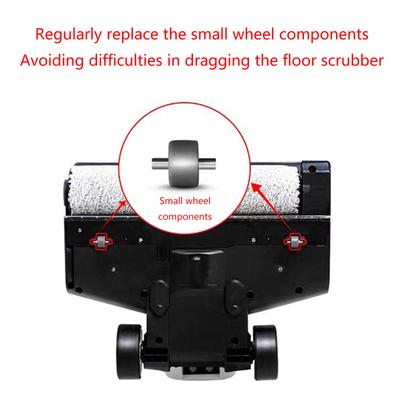2 Pack Convenient Drive Wheel Set Replacement Caster Rolling Wheels Metal Texture Efficient Rollers for Floor Equipment