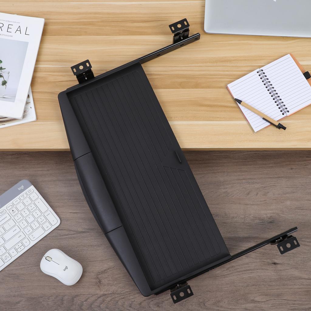 Under Desk Storage Plate Computer Keyboard Stand Drawer Aesthetic Small Desk Tray Under Adjustable Office Keyboard Plate Holders