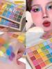Colorful Eyeshadow Palette for Stage Makeup, Special Blue Glitter and Sequins for Performance, Cosmetics Set