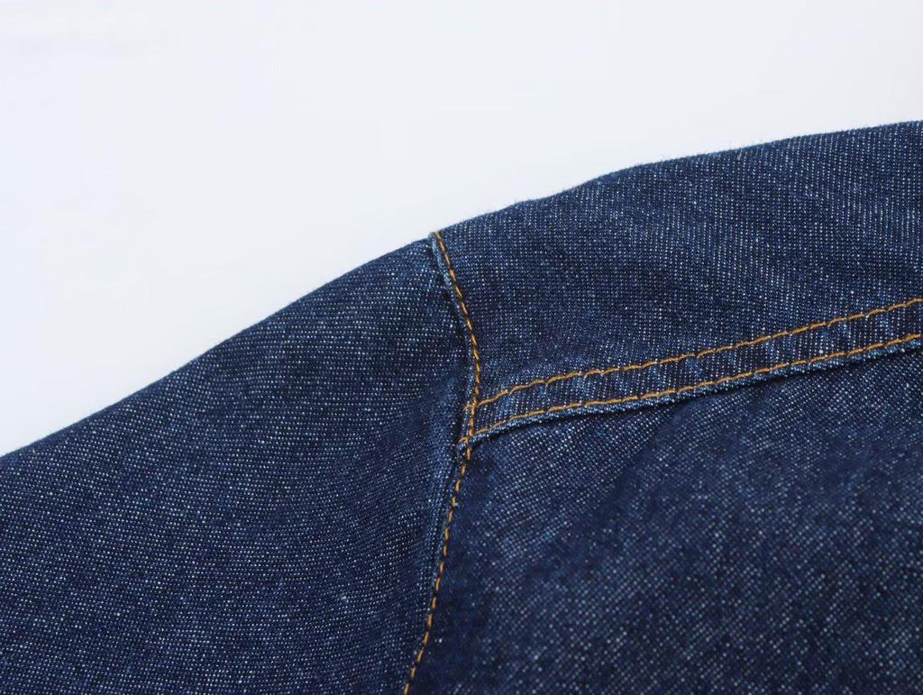 2024 Herbst/Winter Damen Vielseitiges Weiches Langarm-Revers-Denimhemd - Europäischer & Amerikanischer Stil