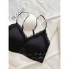 Women Seamless Lace Bra Wireless Push Up Gathering Comfortable Back Smoothing Thin Bra