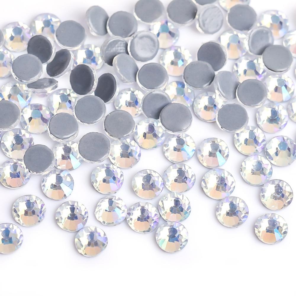 Weichen Rhinestone Factory Austrian Diamond Decorative Rhinestone Diy Nail Art Beauty Glass Jewelry Glue Bottom Color Plated Rhinestone