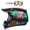 Teenage Professional Off-road Racing Helmet, Motorcycle Off-road Helmet, DOT Approved Motocross Goggles Gift Package