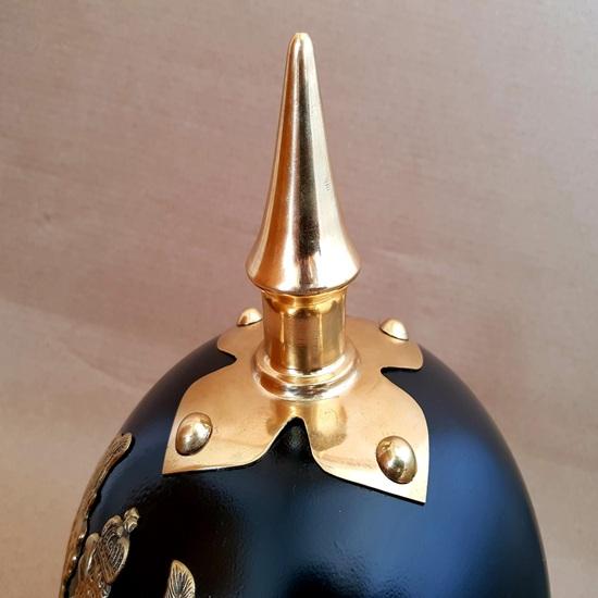 Deutsche Pickelhaube Kaiserlicher Preußischer Helm WW1 Stil Stachelhelm Bestes Geschenk für ihn, Cosplay-Geschenk