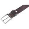 Ceinture - LEONARDO VERRELLI - LV0044 - Cuir véritable marron - Longueur 140 cm - Boucle ardillon argentée