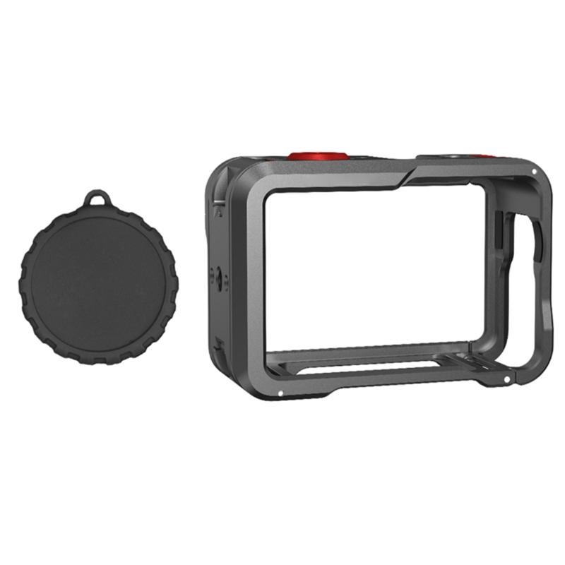 

Protective Metal Cage for ACTION6 Cameras Frame with Cold Shoe Slot 1/4 Screw Hole Double Open Design Precise Cut Port 1