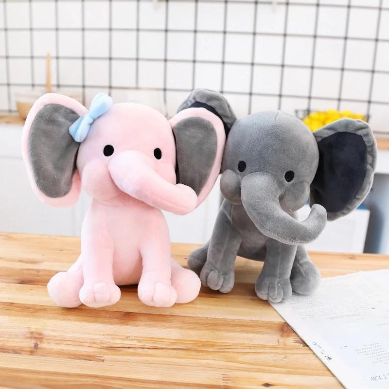 Piccoli giocattoli di peluche a forma di elefante, per placare i bambini, simpatici animali di peluche, bambole, accessori per matrimoni, festival musicali, regalo per bambini