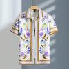 Summer 3D Graffiti Blossom Printed Shirts For Men Children Fashion Streetwear Long Sleeve T Shirt Unisex Hawaiian Shirts Blouses