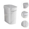 Marble Bathroom Trash Can Garbage Basket Bin Modern Container Household