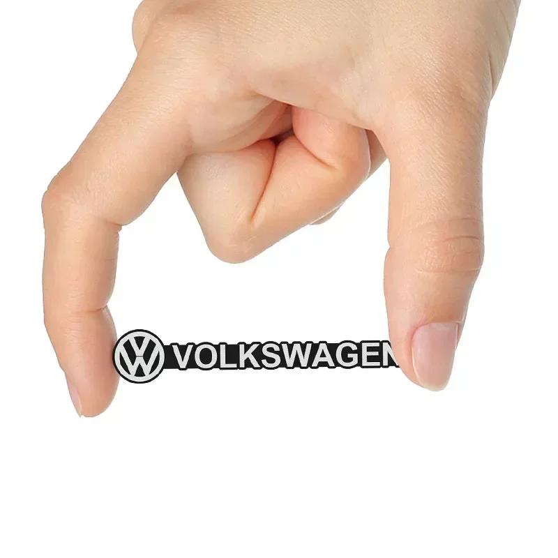 For VW 4pcs/10pcs 3D Aluminum Speaker Stereo Speaker Badge Emblem Sticker For Volkswagen VW GTI Golf Tiguan Jetta Transporter