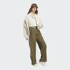 adidas Logo Print Casual Loose Sweatpants Women Bottoms Rock-Olive-Green IC5359