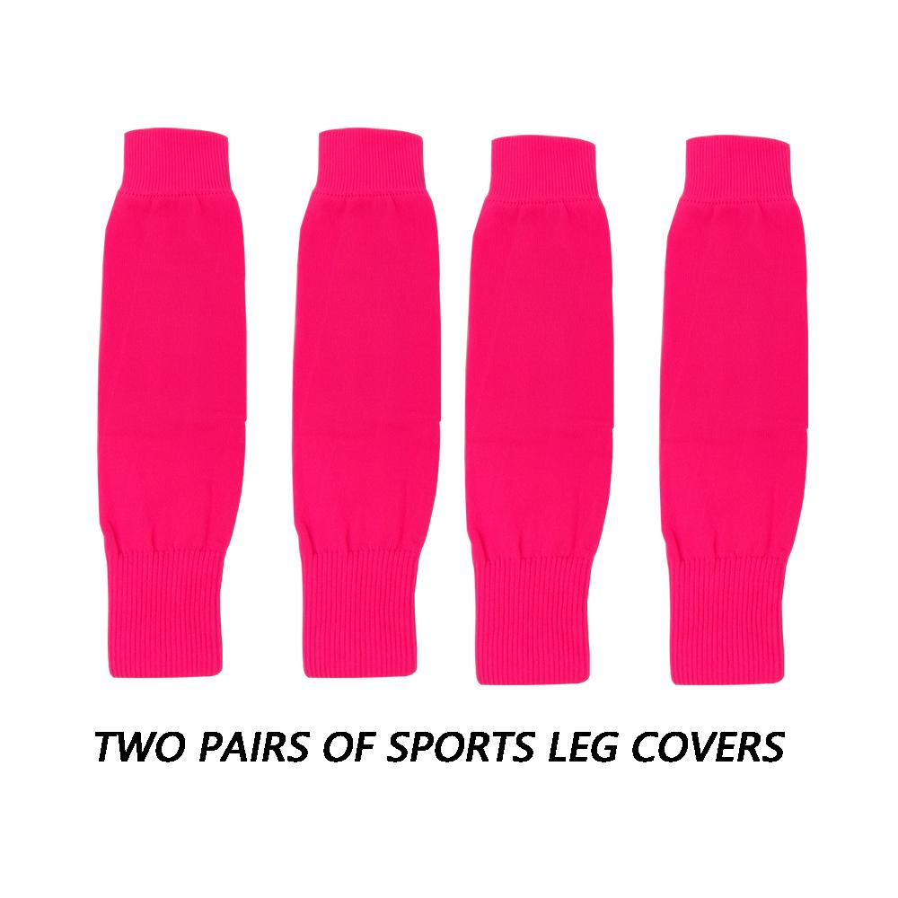 2Pair Breathable Legwarmers Knee Protector Sports Leg Sleeves Soccer Child Adult Outdoor Protective Sleeves Support Guard Pads