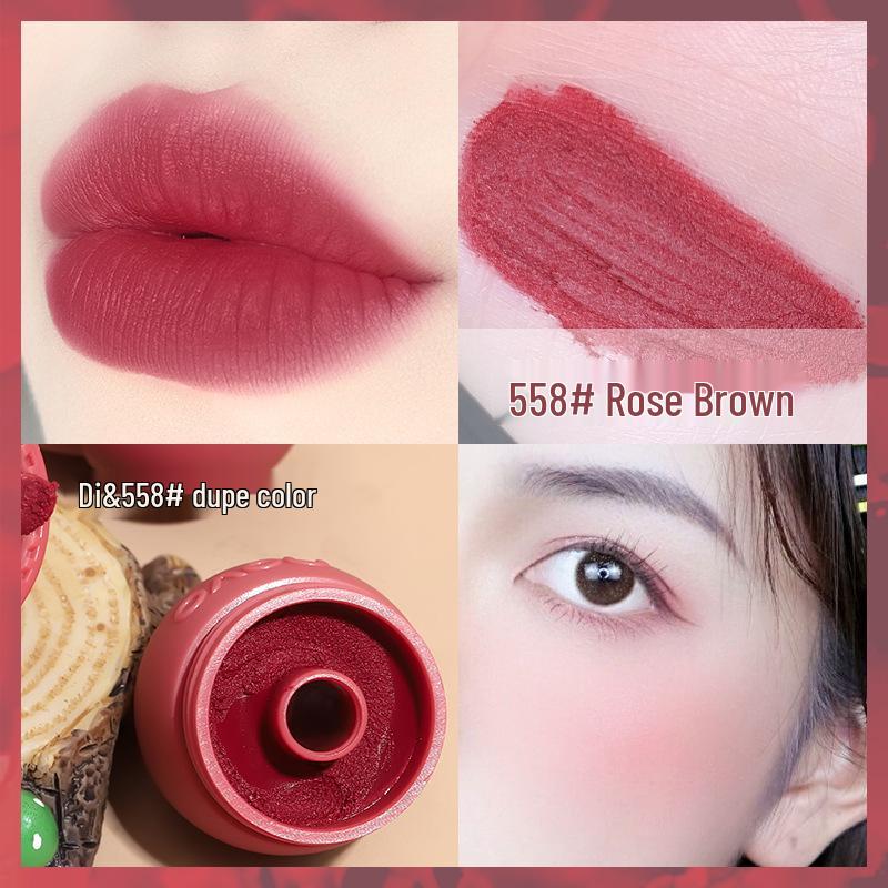 Novo Silky Matte Lip Glaze 5622 - High Pigment, Non-Drying, Lightweight, with Lip Brush