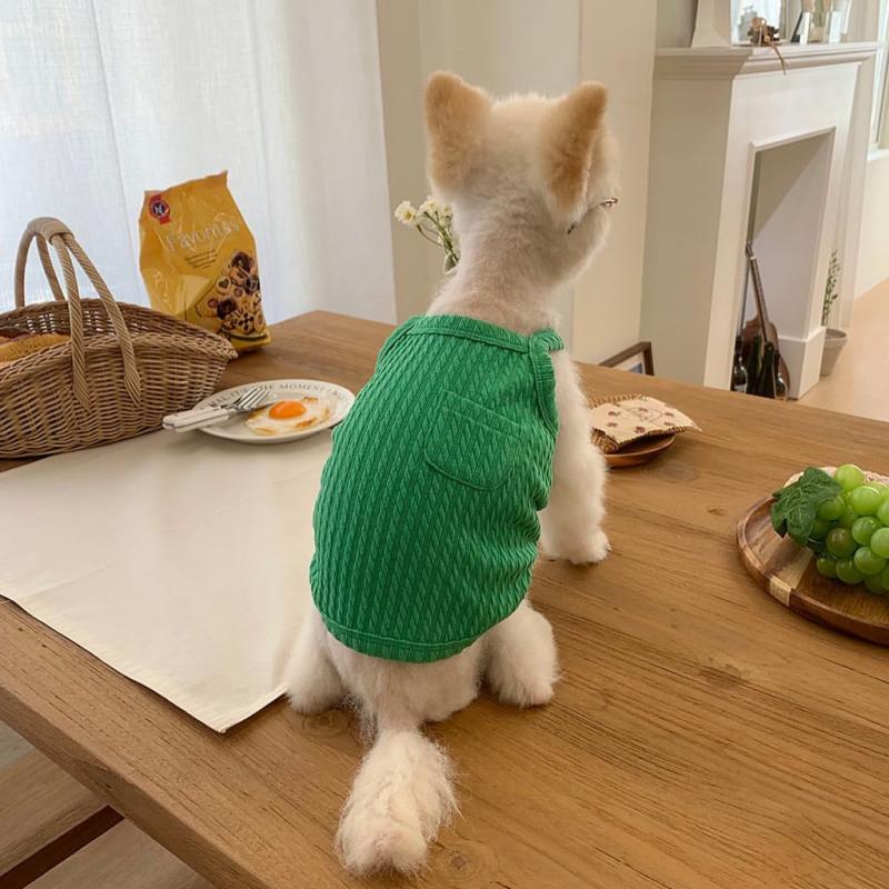 Summer Dog Vest Thin Breathable Pet T-Shirt for Small Medium Dogs Cats Soft Puppy Clothes Chihuahua French Bulldog Cotumes