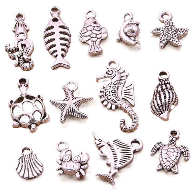 Exquisite Zinc Alloy Marine Life Charm Pendant Keychain