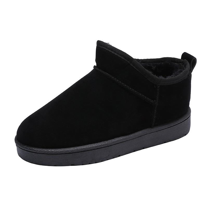 Fashion 2024 Platform Boots Winter Ankle Flat Women Snow Boots Suede Plush Warm Casual Thick Shoes Outdoor Walking Footwear 36-41