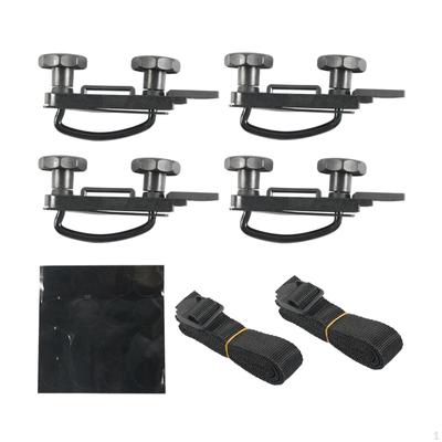 4 Pezzi Kit di Fissaggio con Staffa a U per Portapacchi da Tetto Auto, Montaggio Portapacchi da Tetto