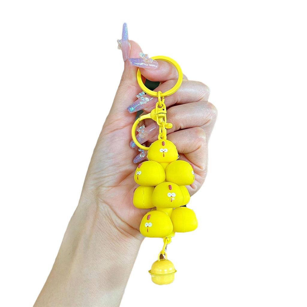 Bedårande Gris & Panda Stapelleksak Hängsmycke Nyckelring - Sött Par Bilväska Tillbehör, Perfekt Liten Gåva