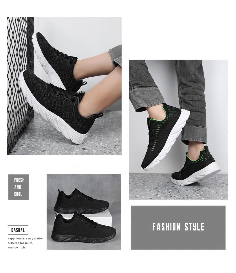 Men's Lightweight Breathable Mesh Running Shoes - Plus Size, Soft Sole for Autumn/Winter