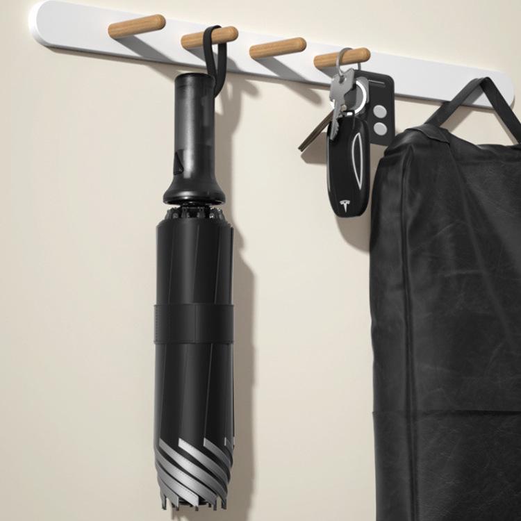 10-Rib Automatic Black Dual-Use Umbrella for Sun and Rain