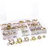 100Pcs 6-17mm Fuel Line Hose Clip Low Pressure Water Pipe Fastener Air Tube Clamp  for Automobiles