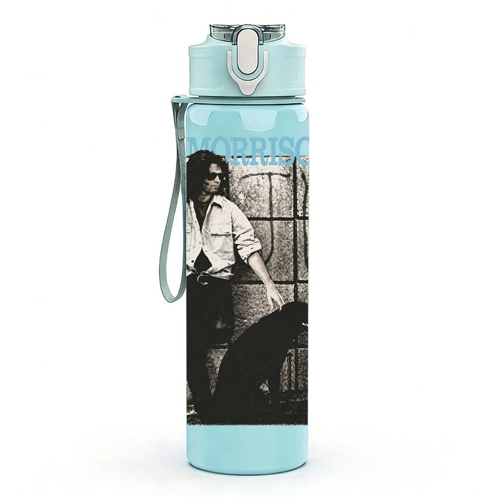 1PC Vintage Black White Band Poster Print 750ml Portable Sports Water Bottle Leakproof Gym Outdoor Travel Drink Cup