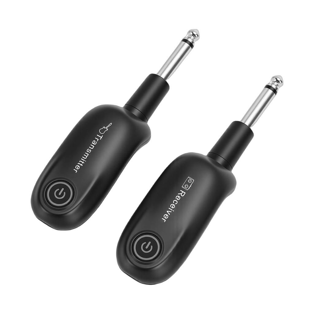 Kabelloses Gitarrenmikrofonsystem 30M Reichweite Kabelloser Ton Sender Empfänger Plug and Play Automatische Kopplung 270 Grad