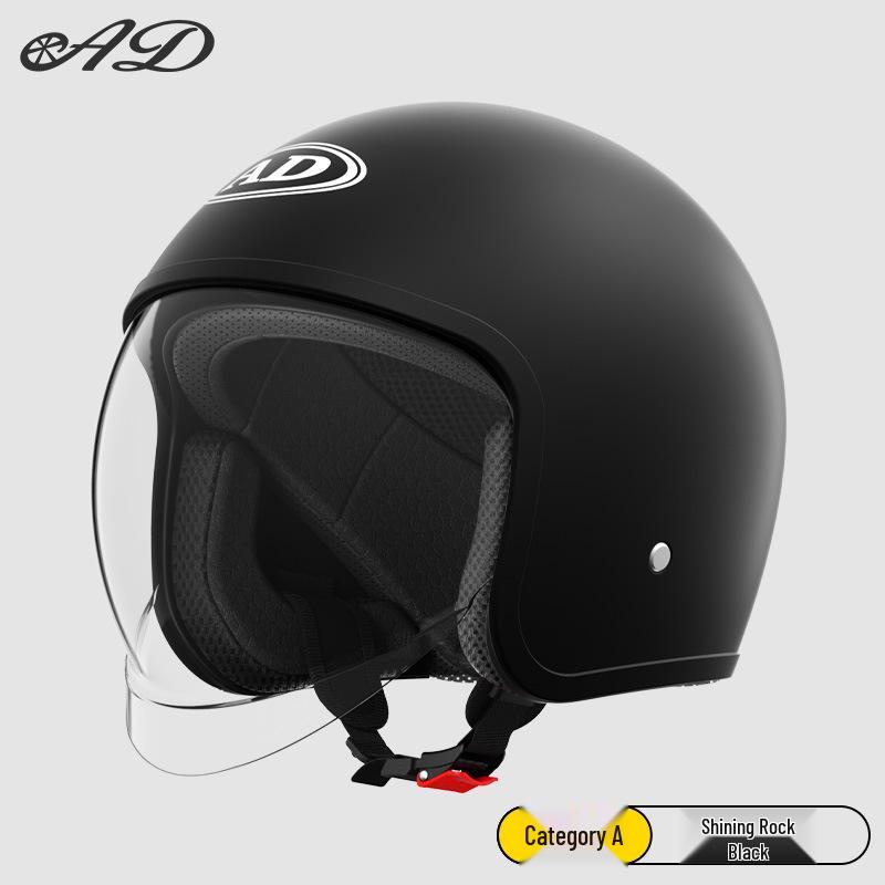 

3C Certified AD Electric Motorcycle Helmet for Men & Women, All-Season Half Helmet for Electric Scooter Commutes, Winter-Proof.
