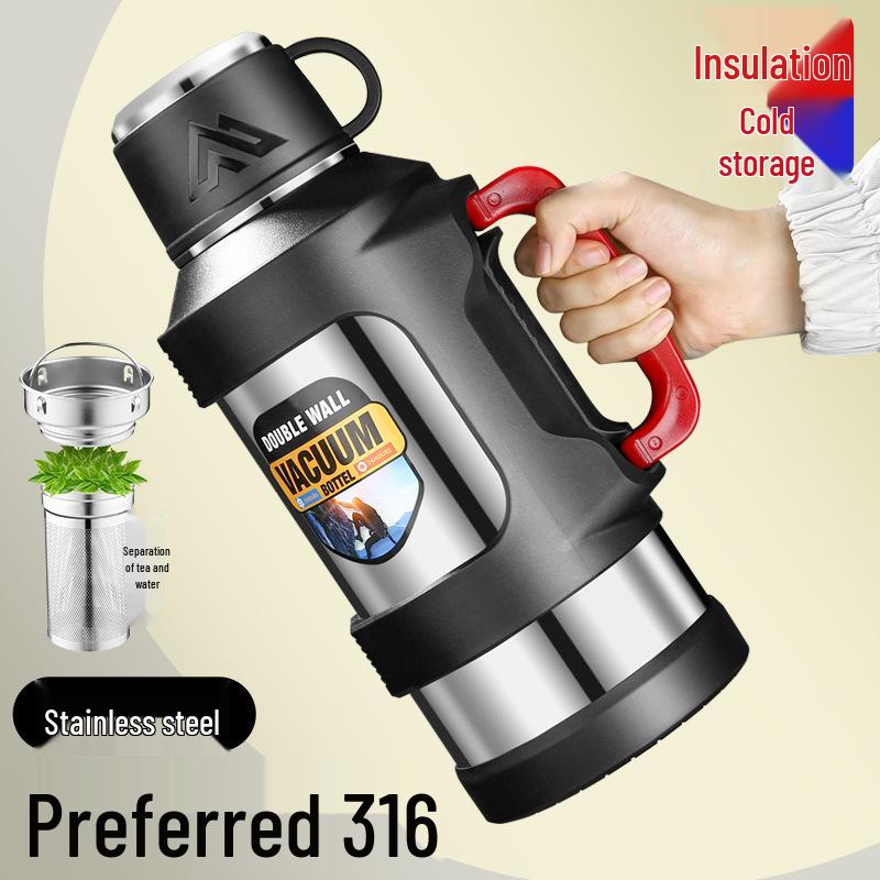 Stainless Steel 316 Insulated Travel Water Bottle Kettle with Press-Top 1300ml