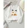 European Sizes Girls' Halloween Long-Sleeve Round-Neck Fun Print Casual Top, Kids' Autumn Clothing, for Trick-Or-Treat Parties.