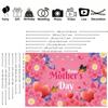 1 Stück Blumen Muttertag Hintergrund Banner geeignet für Muttertagsdekoration Gedenkveranstaltungen und Festivalfeiern