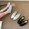 Round Head Gentle Evening Wind Mary Jane Shoes 2025 New Shallow Mouth Soft Sole Ballet Shoes Flat Single Shoes Women