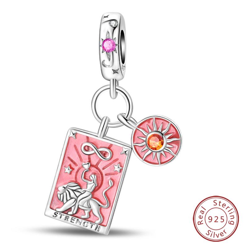 Charms Kupfer Tarotkarte Rad des Schicksals Gerechtigkeit Der Kaiser Anhänger Passend für Armbänder Halskette DIY Schmuck