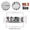 4PCS WORK Center Cap 53mm & 54mm Wheel Caps MEISTER VS EQUIP Emblem Wheel Cover Cap Hubcaps Car Rim Accessories