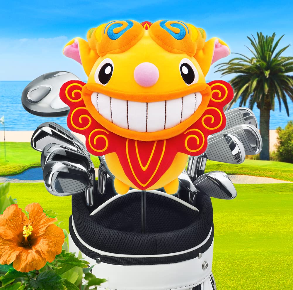 Shisa Headcover for Driver (460cc) (Yellow)