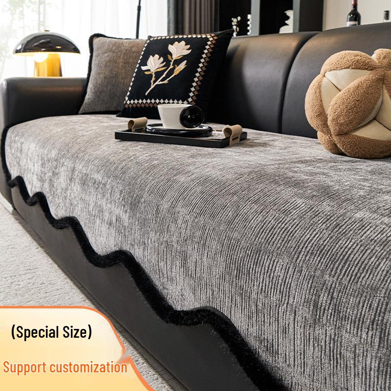 Современный светло-роскошный нескользящий чехол на диван - Полное покрытие для тканевых и кожаных диванов 6060 cm 1250₽