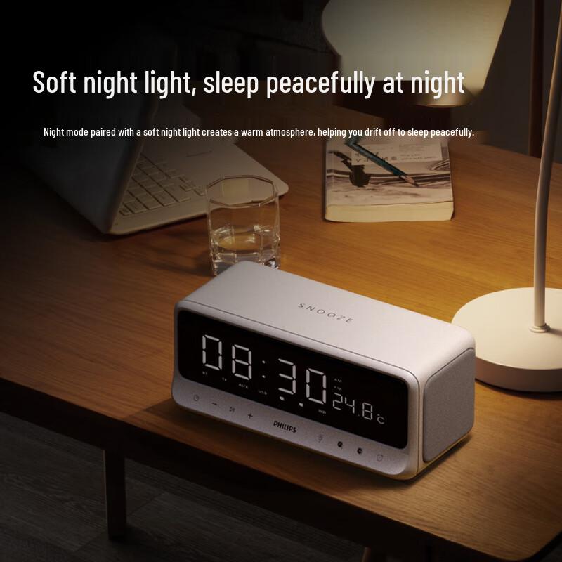 Philips TAS3609 Bluetooth Speaker with Alarm Clock (CN Version)
