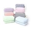 Toiletry Bag Stripe Makeup Bag Travel Cosmetic Bag Aesthetic Storage Bag Lovely Cosmetic Brush Case for Woman Girls