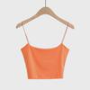 2023 Spring/Summer U-Neck Slim Vest Top In Pure Color with Thin Suspenders for Women