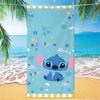 Western Anime Pattern Soft Thick Microfiber Large Towel For Children Beach Swimming