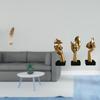 Sculpture Metal Resin Thinker Statue Shaped Figurine Crafts Nordic Creative Ornament Abstract Art