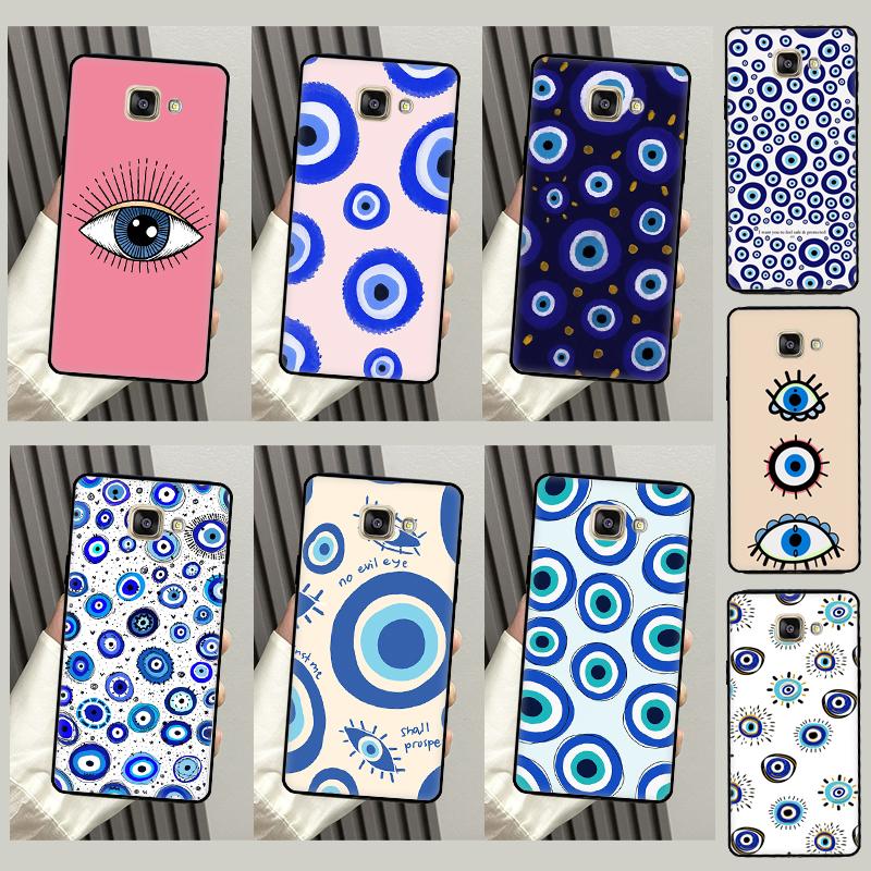 Evil Eye Lucky Eye Blue Case For Samsung Galaxy A3 A5 2016 J3 J5 J7 2017 J2 J6 J4 Plus J8 A6 A7 A8 A9 2018 Fundas
