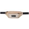 Champion Appliqué Printed Cursive Logo Student Simple Casual Zipper Fabric Waist Bag Unisex Waist Bag Light-Brown U2AACPU37
