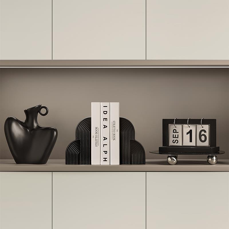 Nordic Bookends Books Rely On Book Stand Shelves Ceramic Home Office Ornaments Desk Top Books Magazine Finishing Rack