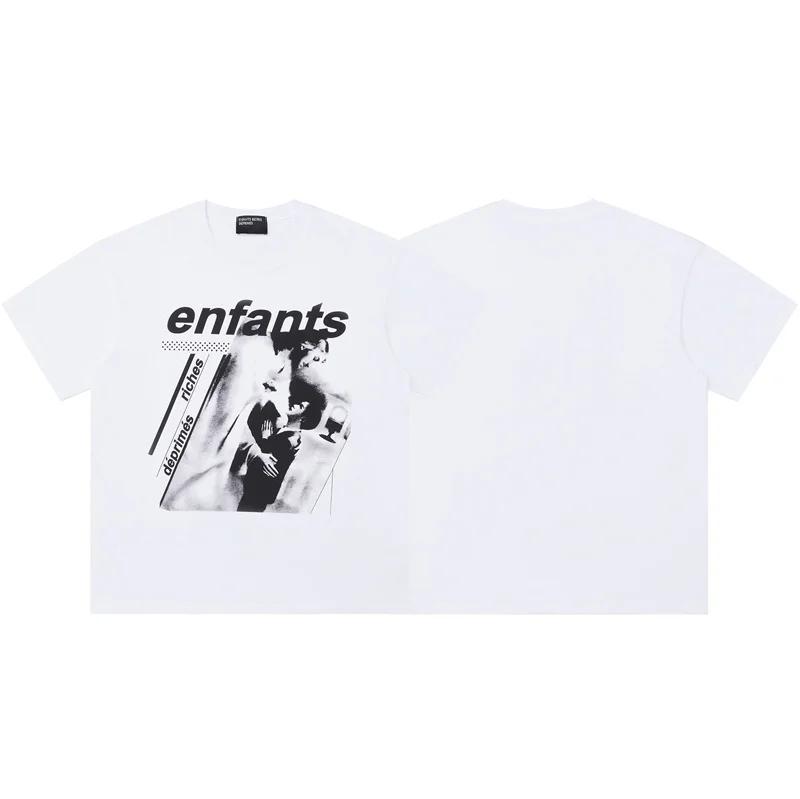 2025 Top 100% Cotton Fashion Trendy Printed Pattern T-shirt for Men and Women, High Quality Casual Large Size Widening