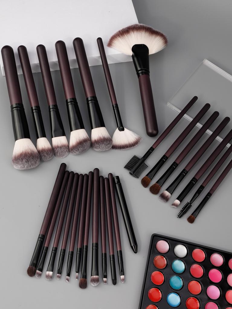 26pcs Professional Cosmetics Face Makeup Brush Set Powder Concealer Eye Shadow Eyebrow Lip Brush Beauty Tools Makeup Brushes