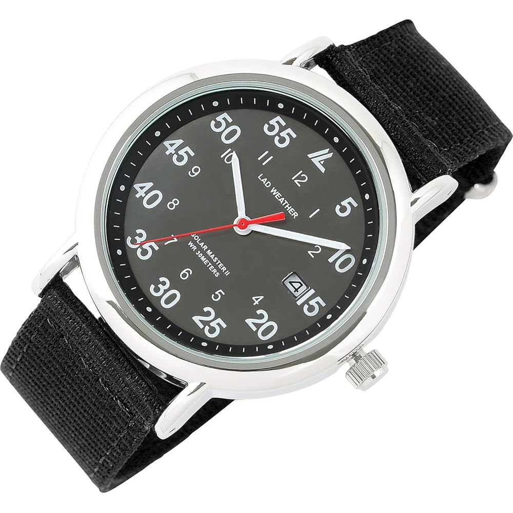 Radweather Solar Powered Military Watch Black for Men and Women