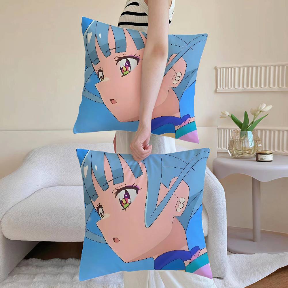 Nekoyashiki M-Mayu Pillow Case Sofa and Living Room Decorative Cushion Covers Dust-proof and Mite-proof Invisible Zipper