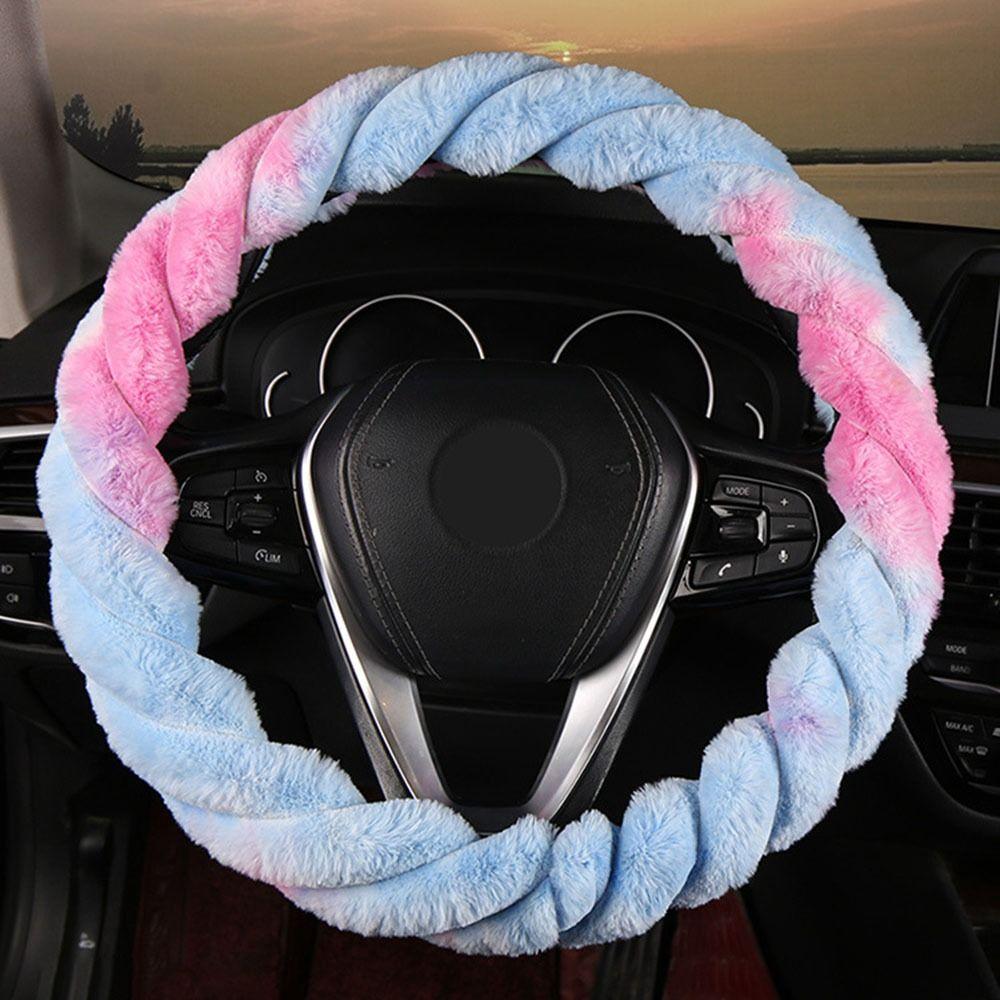 Anti-slip Steer Wheel Protector Cover Plush Steering Wheel Sleeve Car Steering Wheel Cover  Unisex